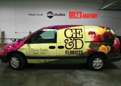 La Wraps Greys Anatomy Prop Car Florist Van Wrap 2