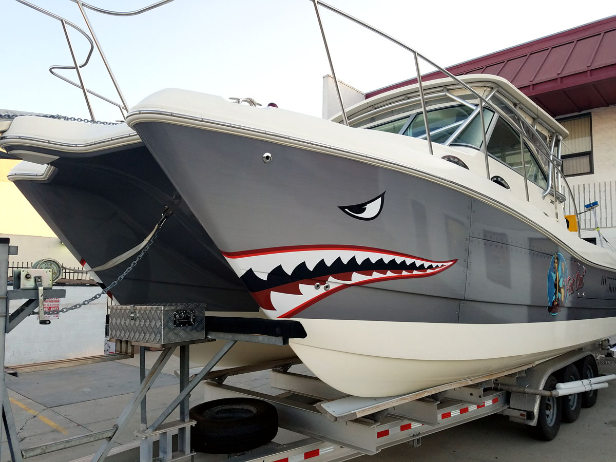 Boat With Shark Mouth