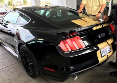 La Wraps Shelby Mustang Hertz Stripes Repair